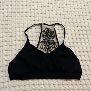 Black Lace Detail Bralette